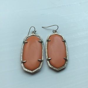Kendra Scott orange earrings